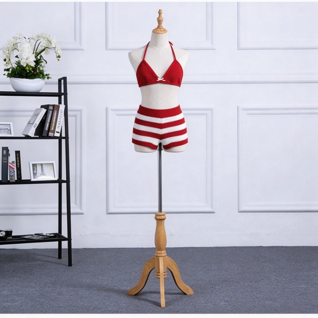 Set bikini len đi biển, quần đùi áo buộc dây nữ tính, quần mặc tại nhà mẫu hè 2026, giá rẻ tại xưởng | BigBuy360 - bigbuy360.vn