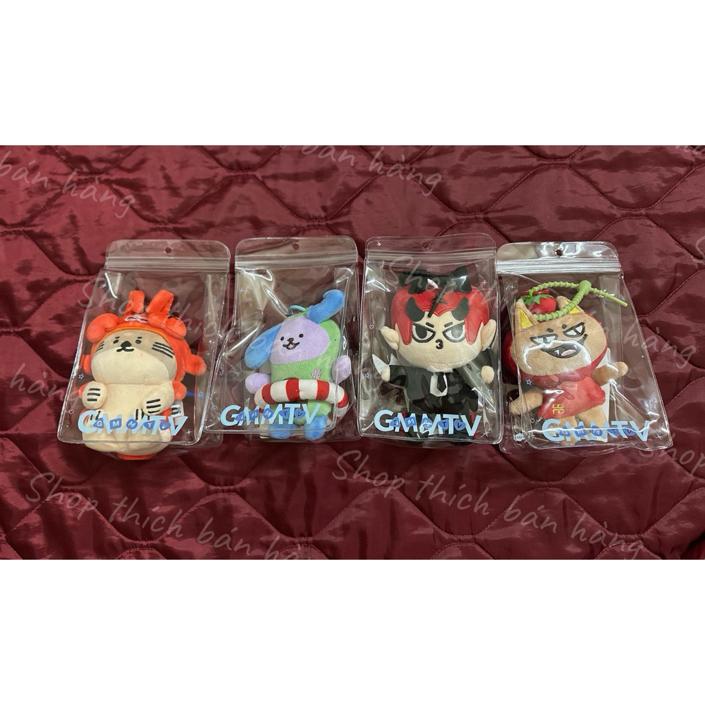 (Hàng gmmtv chính hãng) Doll keychain ver 1 Avocean, Nongnoong, Domiia, Tomafox new seal
