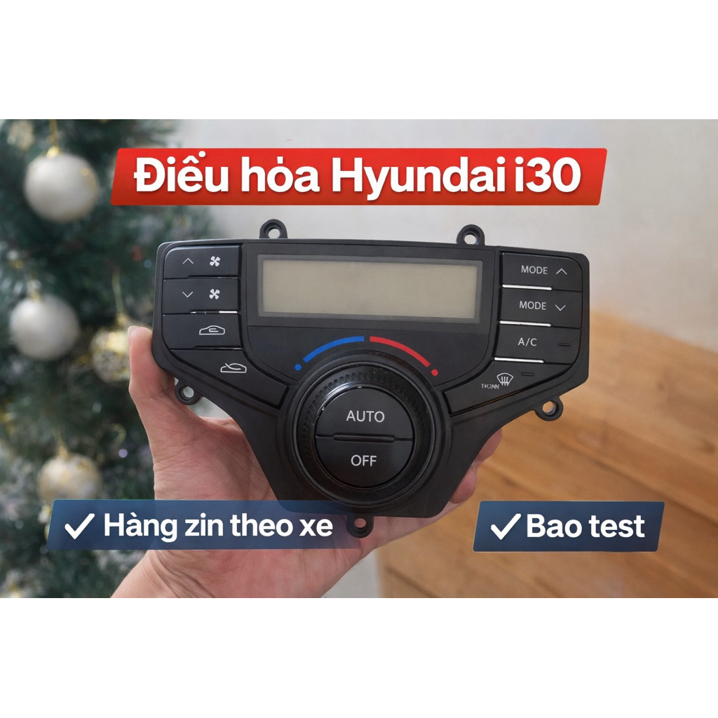 Cụm điều khiển điều hòa Hyundai i30 zin theo xe | bảng điều khiển máy lạnh i30 | nút AC i30 chính hã