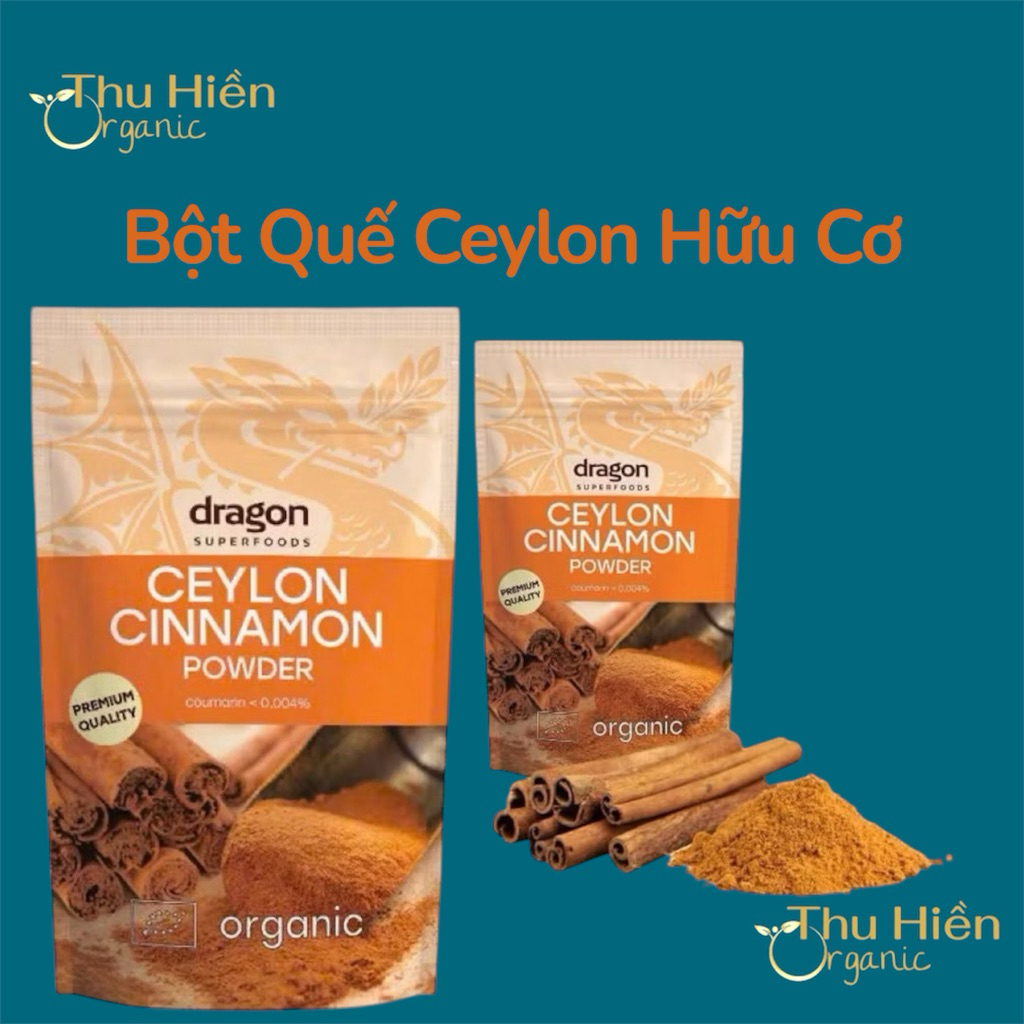 Bột Quế Ceylon hữu cơ Dragon Superfoods 150g-CEYLON CINNAMON POWDER