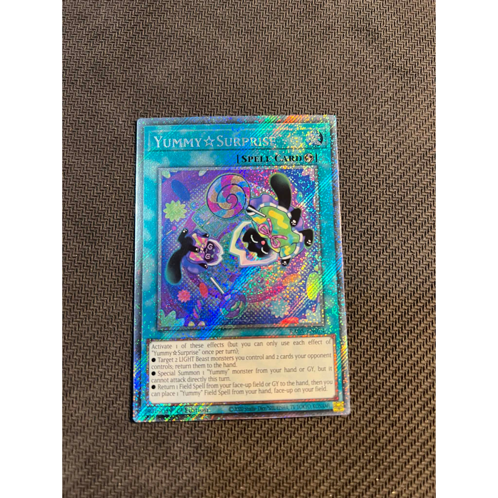 TGT Yugioh thẻ bài Yugioh chính hãng Yummy Suprise RA05-EN074 Platinum