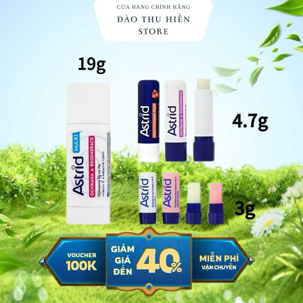 Son Dưỡng Môi Mỡ Hươu Astrid Dưỡng Ẩm Sâu Phục Hồi Môi Khô Nẻ 3g-4.7g-19g
