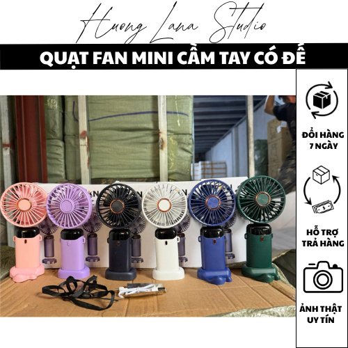 QUẠT FAN MINI CẦM TAY CÓ ĐẾ