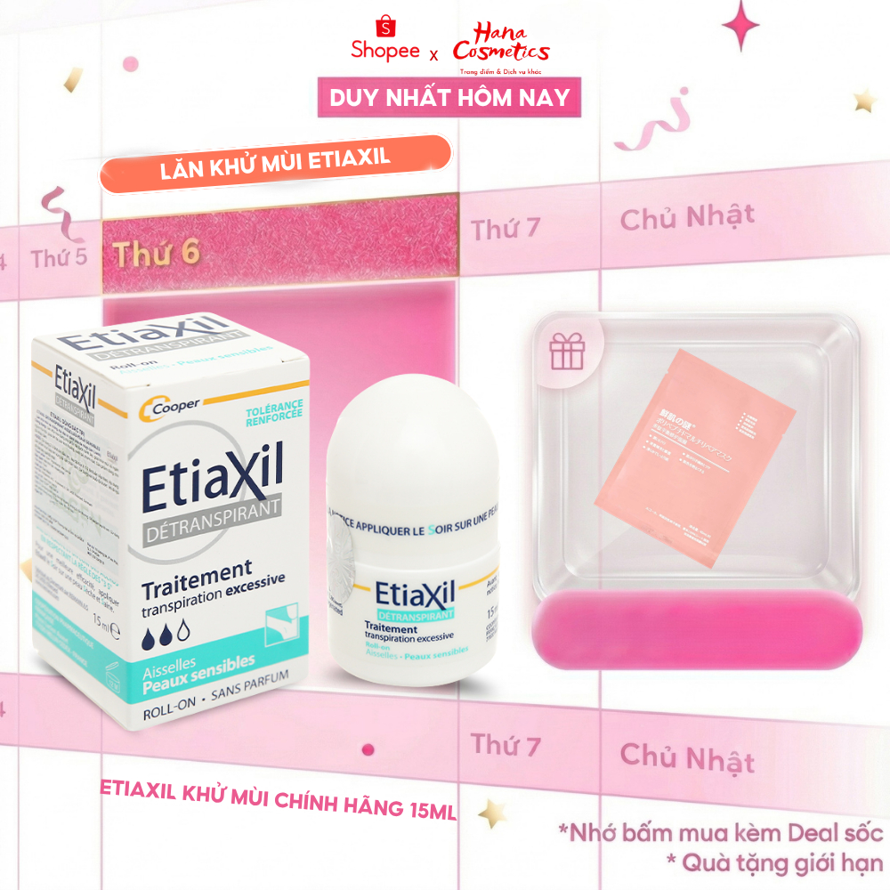 [Hàng công ty] Lăn Khử Mùi Etiaxil, Lăn Nách Etiaxil Khử Mùi Chính Hãng 15ml Dành Cho Nam, Nữ & Mọi 