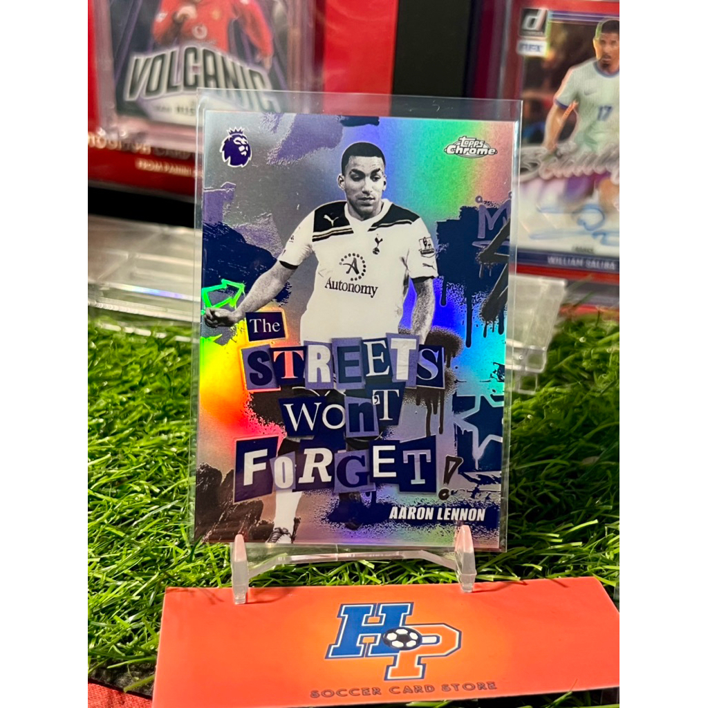 Thẻ bóng đá Aaron Lennon The Street Topps Chrome EPL 2025/26