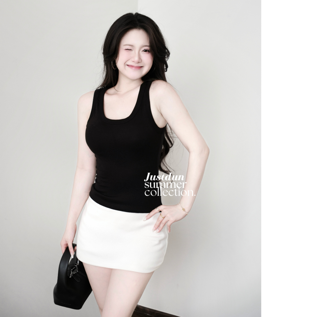 [KÈM MÚT] Áo Ba Lỗ Ôm Body Basic Cotton Mịn Tôn Dáng JUSTDUN D8 | BigBuy360 - bigbuy360.vn
