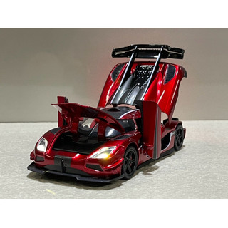 Mô hình xe Koenigsegg One1 tỷ lệ 1:32 kim loại ánh sáng đèn