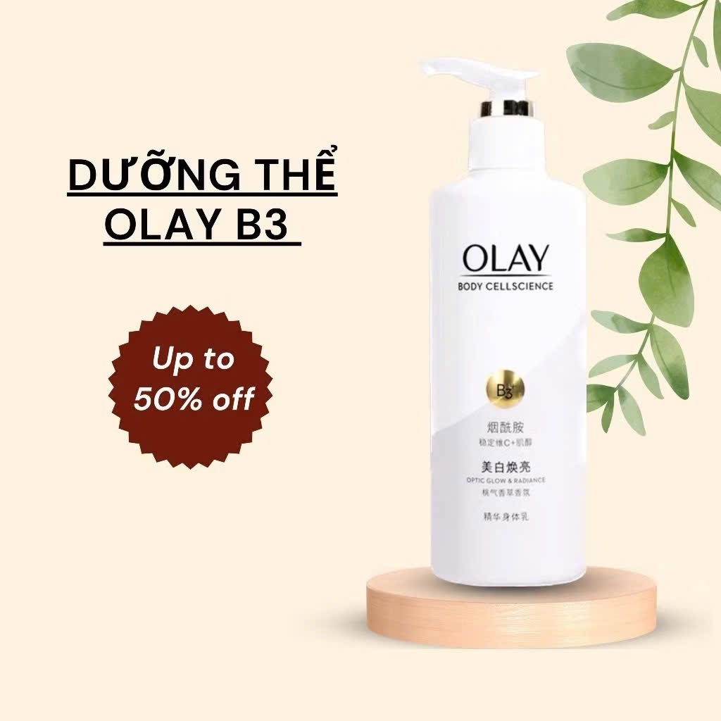 Sữa Dưỡng Thể OLAY Body B3 Vitamin C Optic Glow Radiance - Dưỡng Thể Olay (hn)