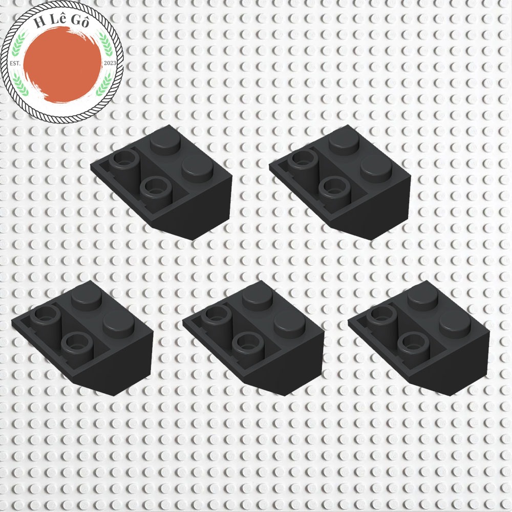 Combo 5 gạch dốc ngược 2x2x1 màu đen