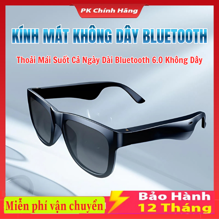 Kính mát thông minh G89 Bluetooth V5.3 Tai nghe thể thao ngoài trời HIFI Công nghệ đen Chống tia UV