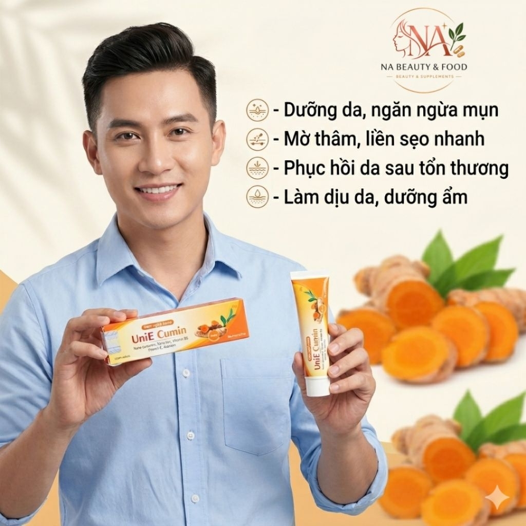 Kem Nghệ Nano Unie cumin, tuýp 20gram