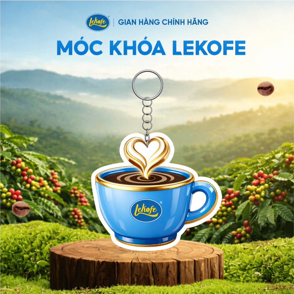 Móc khóa ly cà phê Lekofe