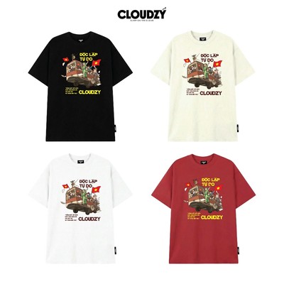 Áo thun local brand CLOUDZY streetwear unisex cotton 100% 250gsm dày dặn áo phông form rộng nam nữ KKH
