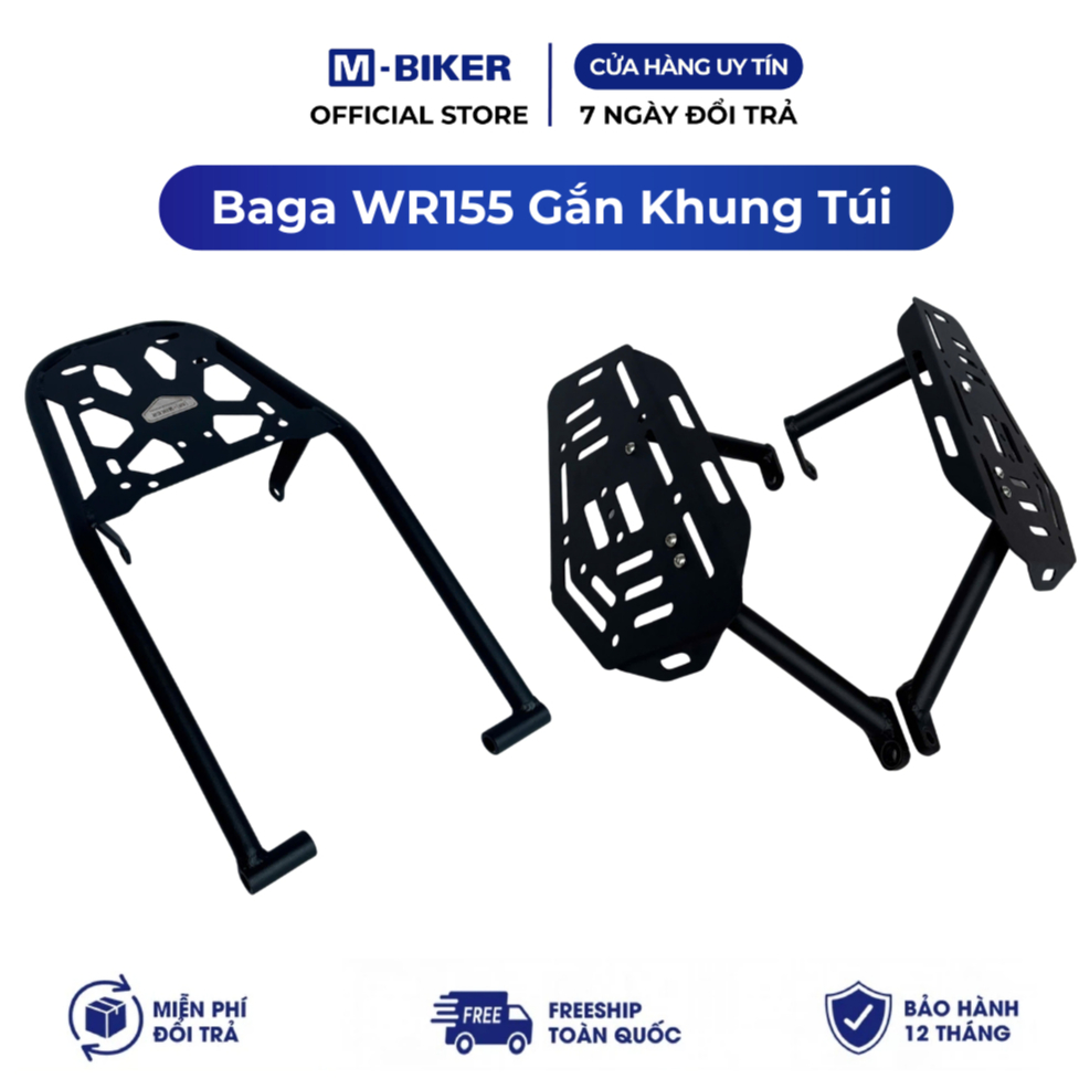 Baga WR155 Gắn Khung Treo Túi, baga wr155r gắn khung treo túi | M-Biker