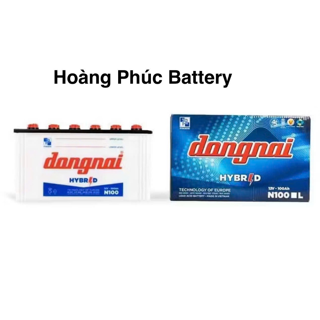 Bình ắc quy nước 12v đồng nai N100 | 12V - 100ah ( tặng nước châm bình )