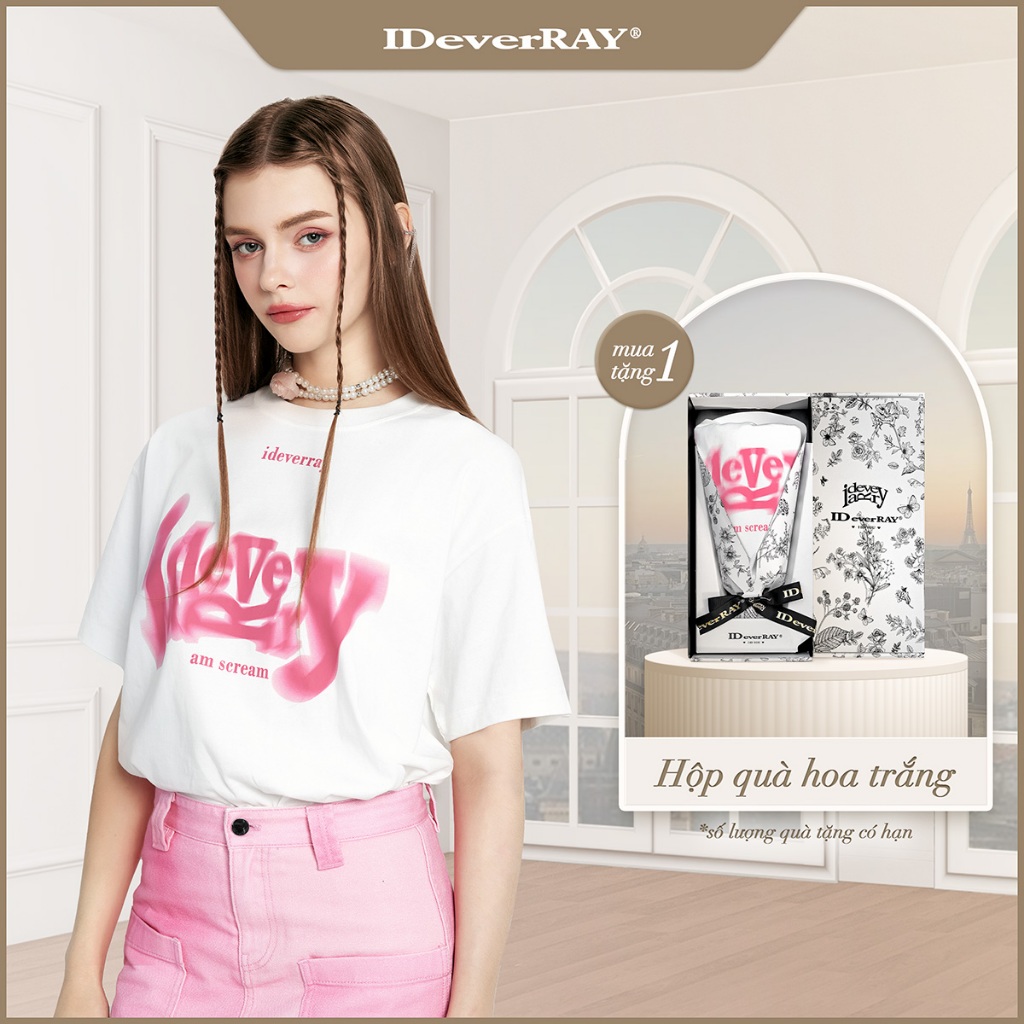 {HỘP HOA TRẮNG ĐEN} Áo thun unisex chính hãng IDeverRAY Signature [Heartbeat -Rung động] chất cotton