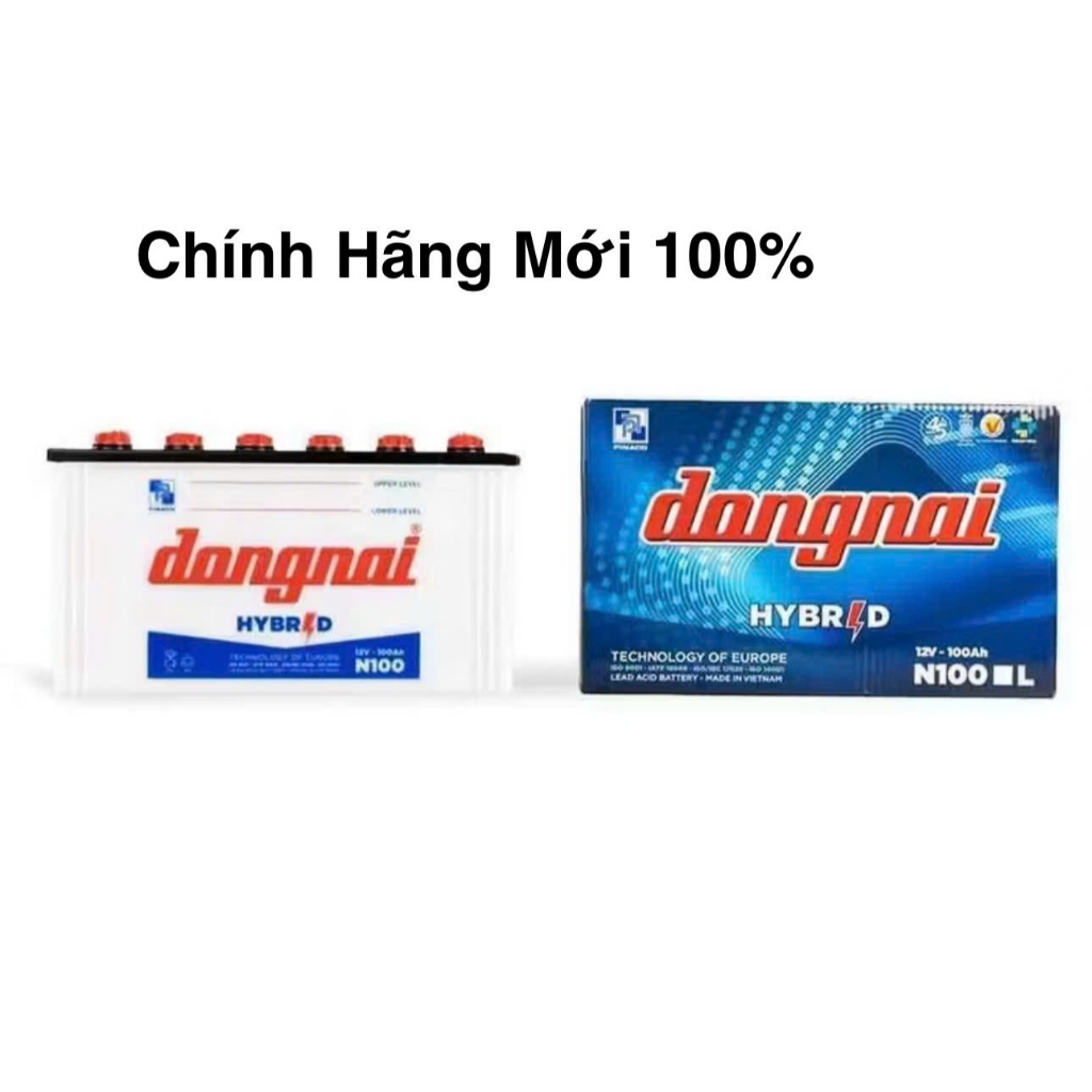 Bình ắc quy nước 12v đồng nai N100 | 12V - 100ah ( tặng NƯỚC châm bình )