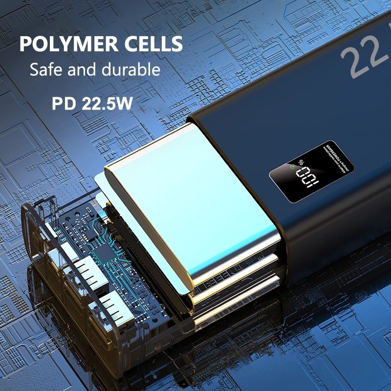 osen Sạc dự phòng power bank pd22.5w 10000mah 30000mah 50000mah pin dự phòng màn hình led tích hợp t