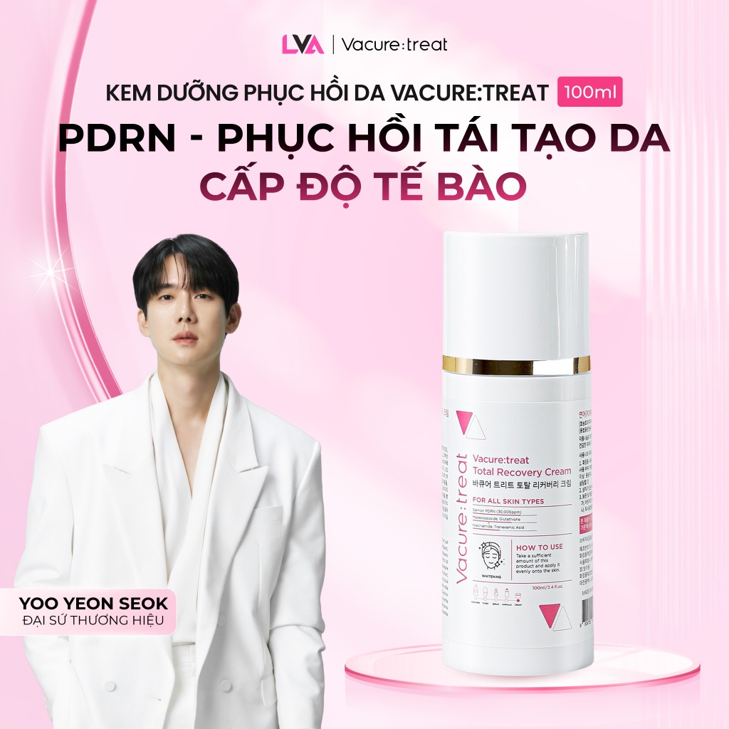 (Tặng Serum Brlab) Kem dưỡng phục hồi sâu da hư tổn VACURE:TREAT Total Recovery Cream 100ml phục hồi