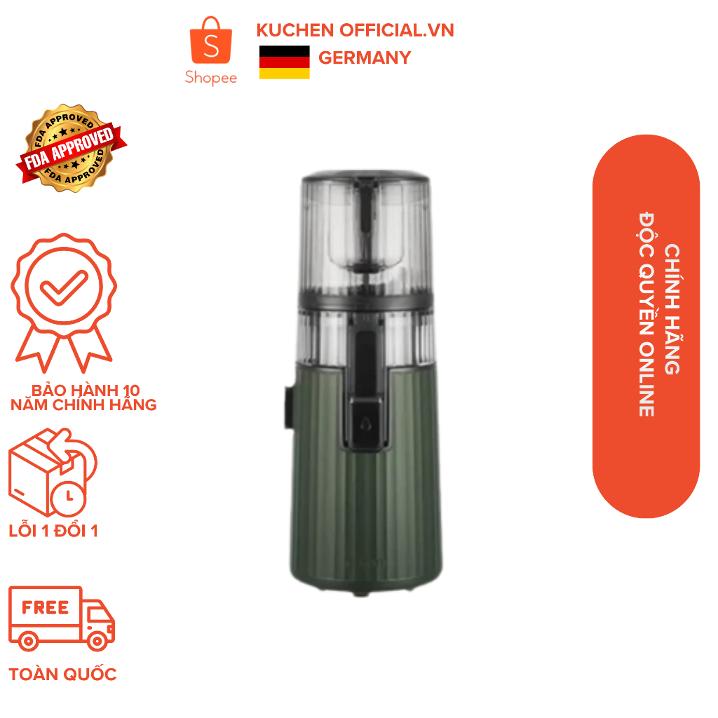 Máy ép chậm Hurom H420 (Màu xanh) - Bảo hành chính hãng 10 năm - Phân phối độc quyền tại Việt Nam..