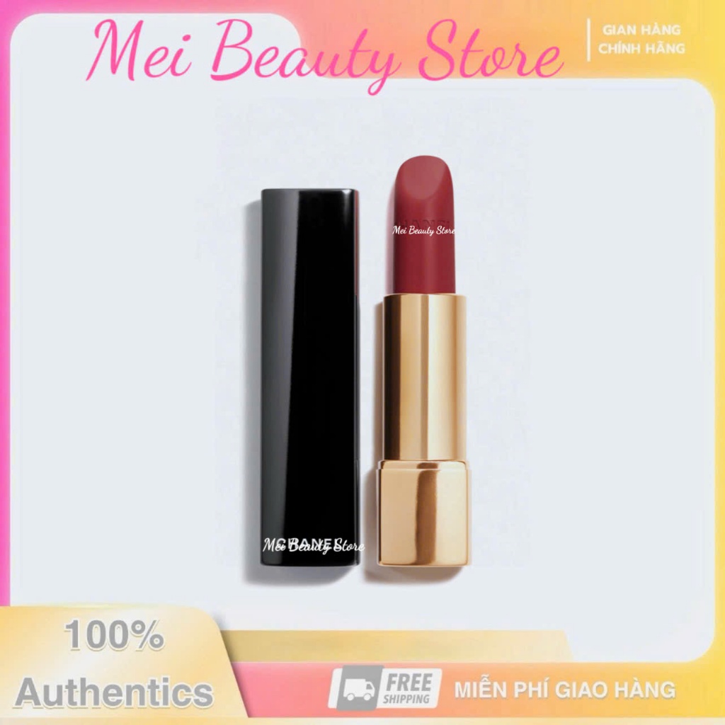 Son Thỏi Chanel Rouge ALLURE VELVET Matte Lipstick Full Size 3.5g (Màu 51 58 63 78)_Mei Beauty
