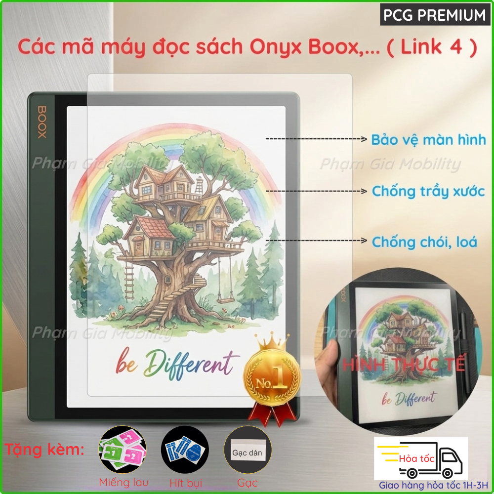 Dán màn hình dành cho máy đọc sách Onyx Boox Leaf Nova Savi 6 6S Note Air 2 Plus Tab X X3 X5 3 C 4C 
