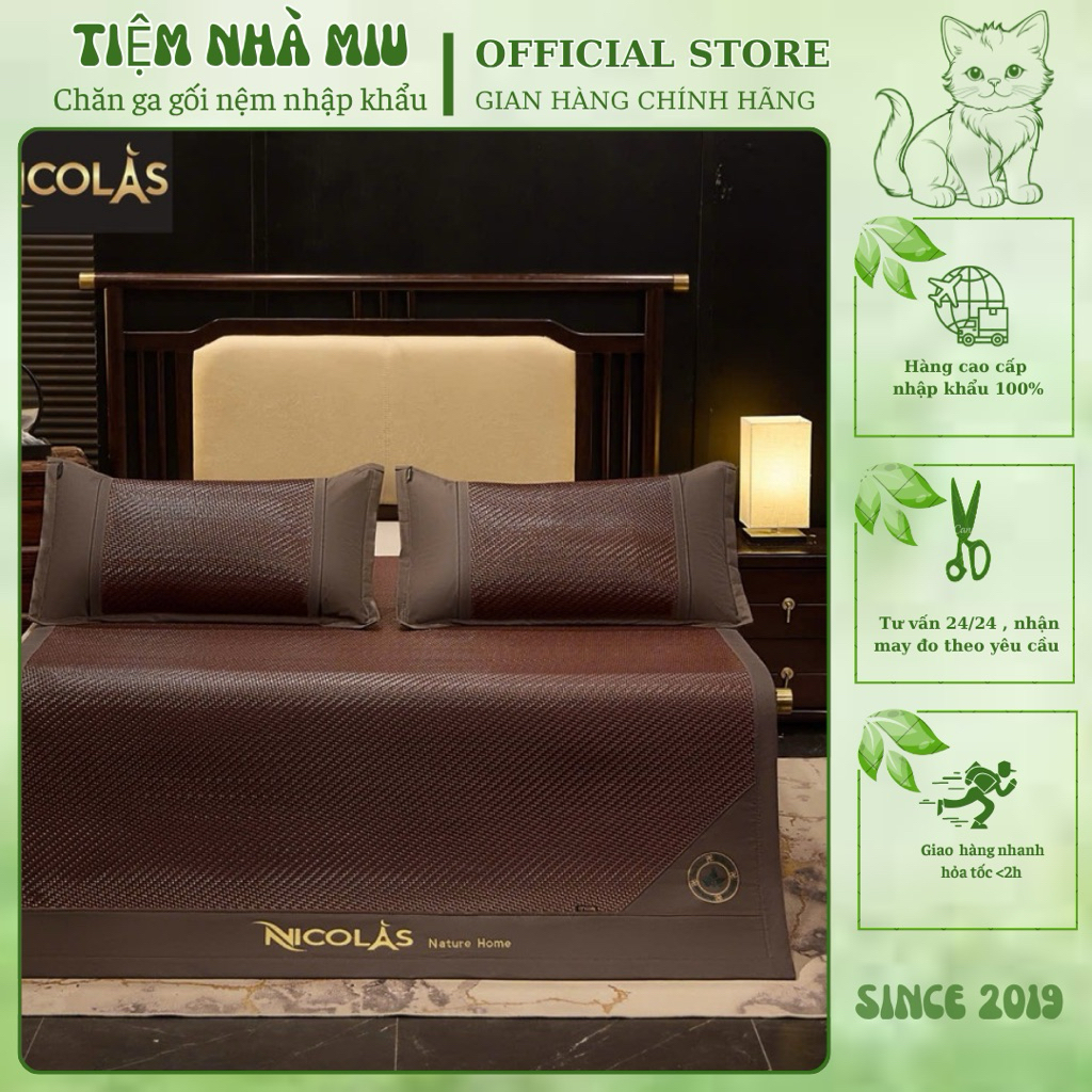 Chiếu Mây Ngải Cứu  Của Nhà  𝐍𝐢𝐜𝐨𝐥𝐚𝐬 giúp cho Mùa Hè Sảng Khoái, Thoải Mái Và Dễ Chịu,Loại Chiếu Tốt