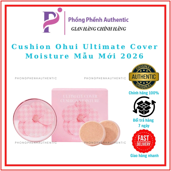 CUSHION OHUI LIMITED ULTIMATE COVER CUSHION MOISTURE FLOWER EDITION 2026