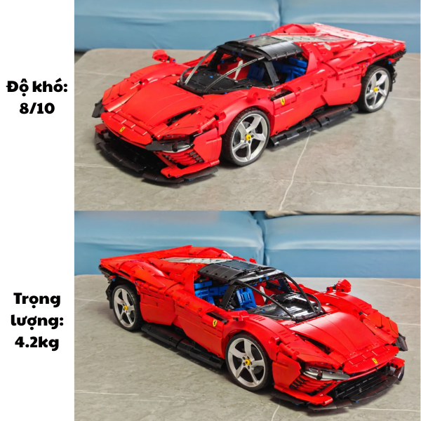 [Tỉ Lệ 1:8] Mô Hình Lắp Ráp Siêu Xe SP3 Hơn 3k7 PCS Bản Cao Cấp Bảo Hành Mảnh Ghép Đến Khi Hoàn Thiệ