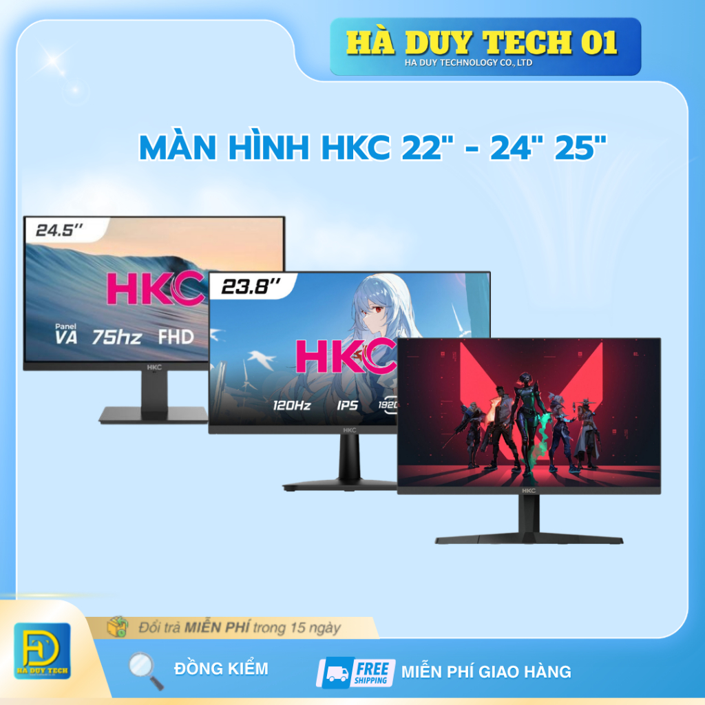Màn Hình HKC MB24V39/ MG25H29/ MG25H320/ MB25V13/ MB21V13-S - Chính Hãng - Ha Duy Tech