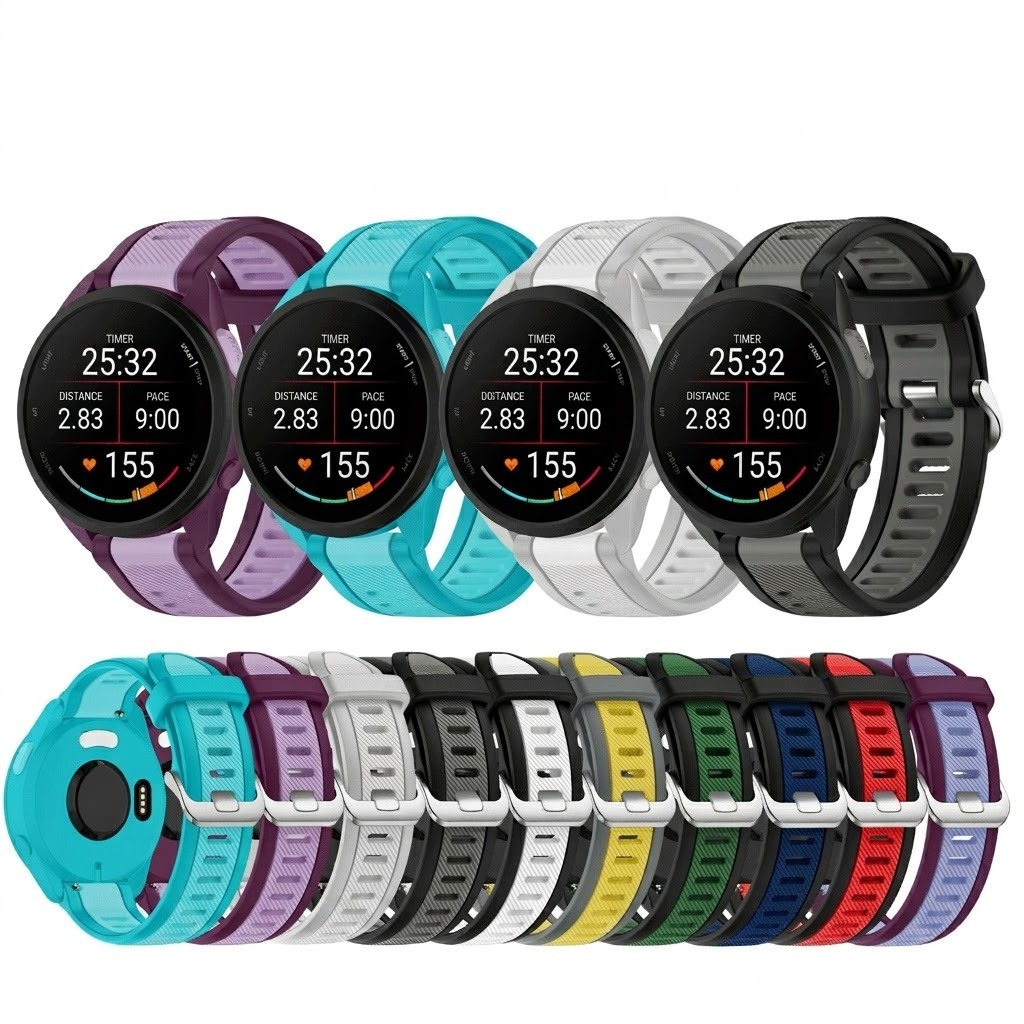 Dây Đeo Silicon Quick Release Garmin Forerunner/Venu/Vivoactive Size 18/20/22mm Mix Màu