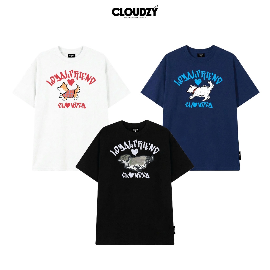 Áo thun oversize cotton 100% 250gsm áo phông local brand CLOUDZY unisex LOYAL