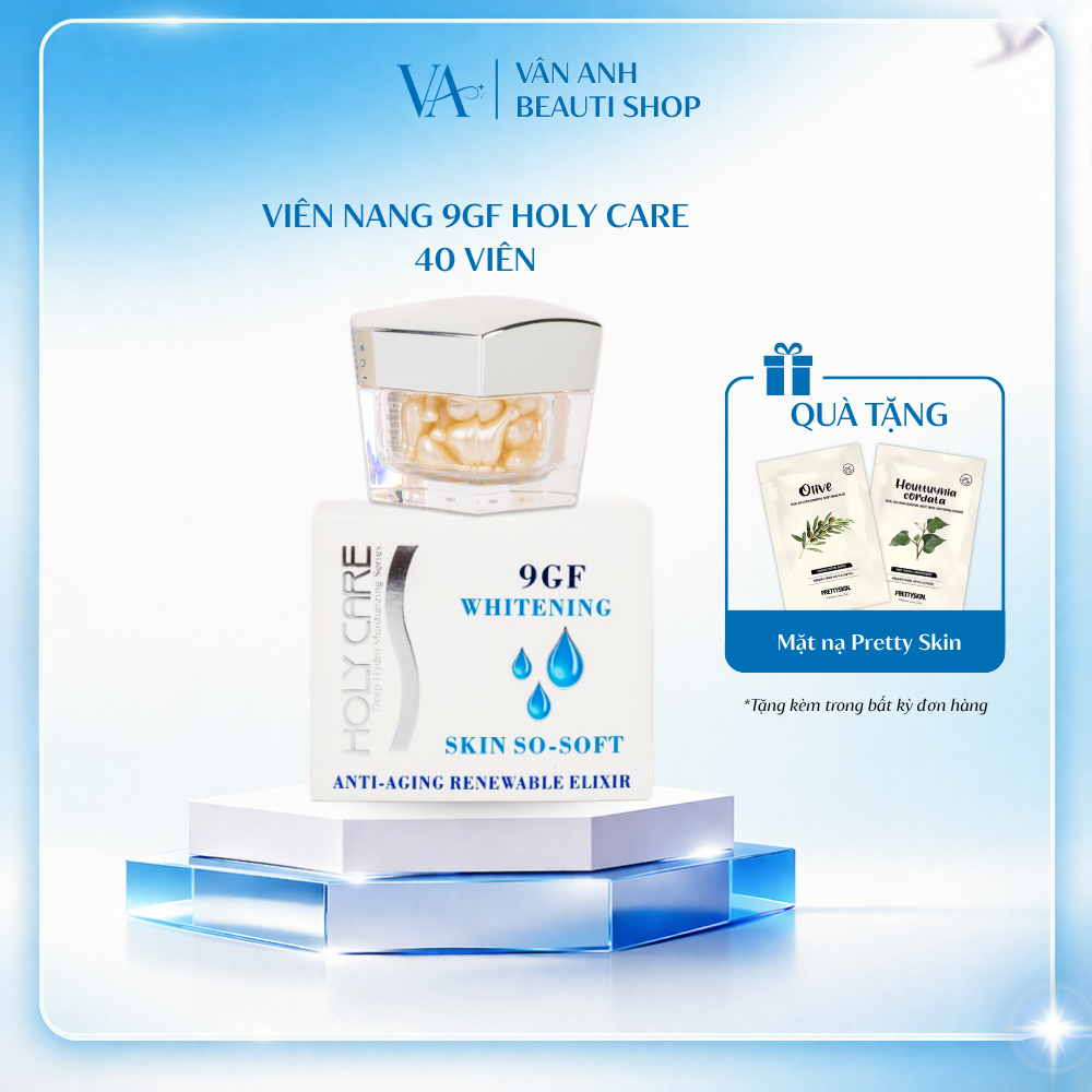 Viên Nang Tinh Dầu 9GF Holy Care Dưỡng Da Trắng Sáng Mịn Màng ( 40 viên )