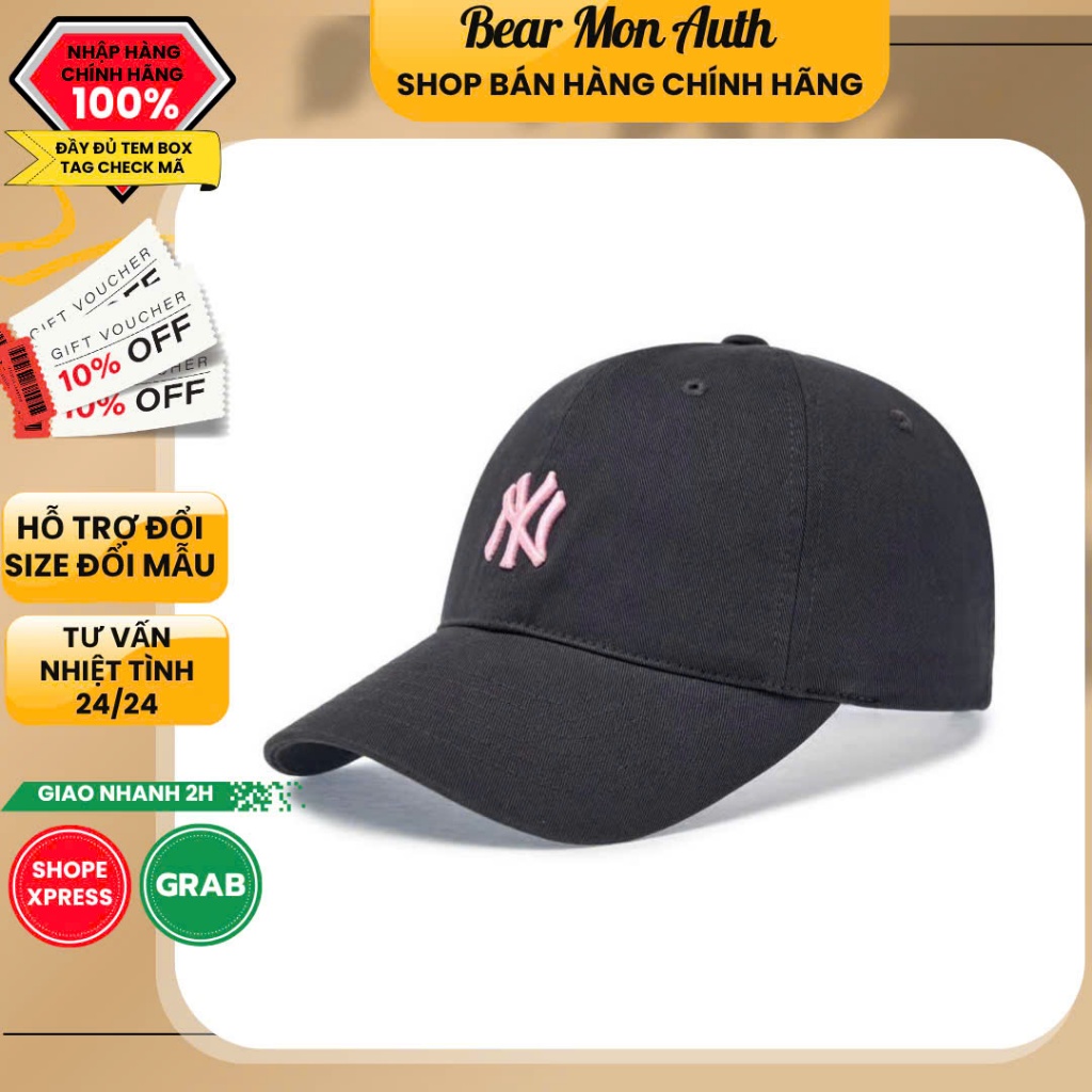 Mũ Lưỡi Trai ML Bê Rookie Unstructured Ball Cap New York Yankees L.Black 3ACP7701N-50BKL