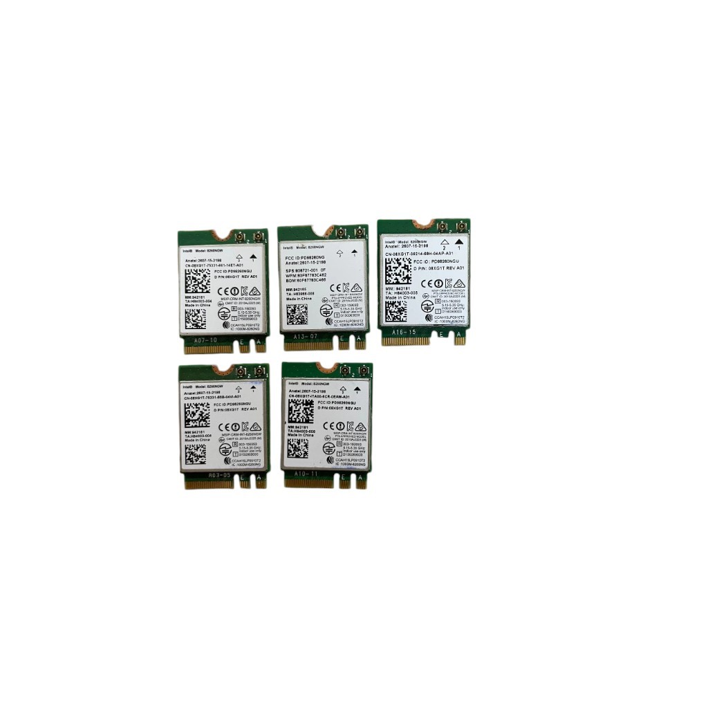 Card WiFi Laptop Intel 8260NGW 9560NGW chuẩn AC có Blueooth (chân NGFF / M.2)