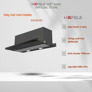 Máy Hút Mùi Hafele HH-SG70A 533.89.021 – Kính Đen – 3 Tốc Độ – Công Suất Mạnh Mẽ – Chính Hãng