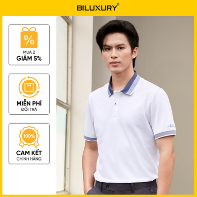 [T8_ĐỒNG GIÁ 329K] Áo Polo Nam 1APCB642TRK Form Slimfit Cao Cấp Phối Viền Cổ Chống Nhăn Bền Màu