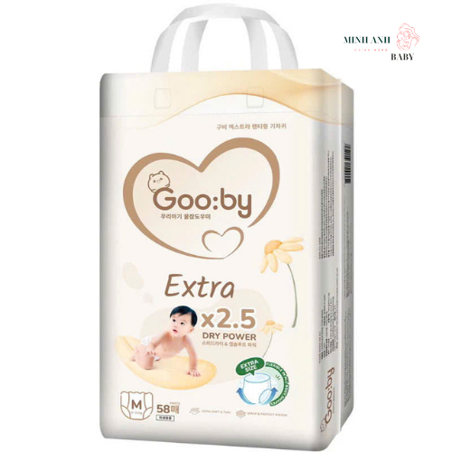 [Combo 2 bịch] Tã bỉm GOOBY EXTRA/ GOOBY PREMIUM thương hiệu Hàn Quốc chính hãng