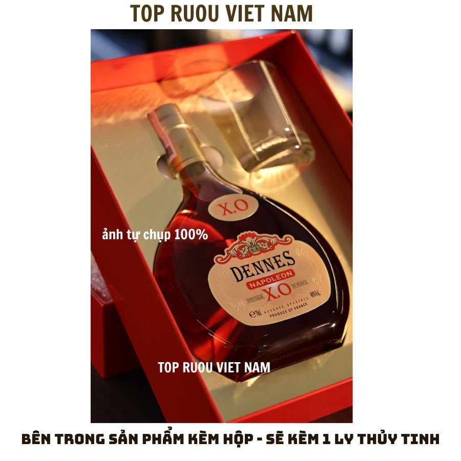 Brandy XO Pháp Napoleon Dennes  - 700ml - 40% [Chính Hãng] [Top Rượu VN]