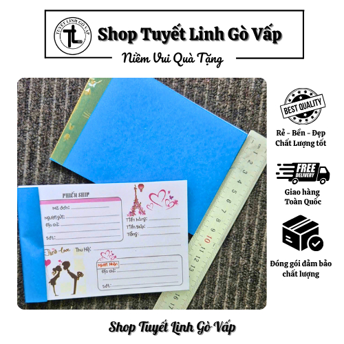 02 CUỐN HOÁ ĐƠN SHIP HÀNG 10x15CM – TIỆN LỢI (50 TỜ/CUỐN) - NẰM NGANG
