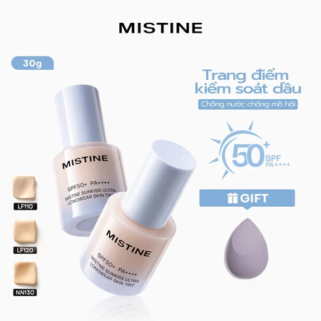 Kem nền chống nắng lâu trôi MISTINE Kem nền chống nắng SPF50 + PA + + + + 30g