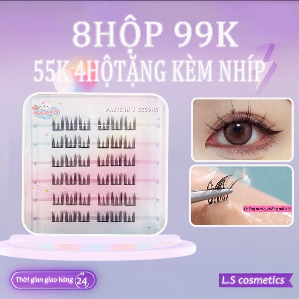 CAISHU Mi giả có sẵn keo –Mi giả tự nhiên , sợi mảnh, tái sử dụng được, tặng…