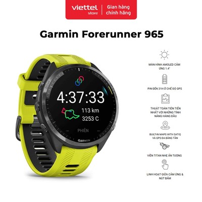 Đồng hồ thể thao thông minh Garmin Forerunner 965 GPS Chính hãng