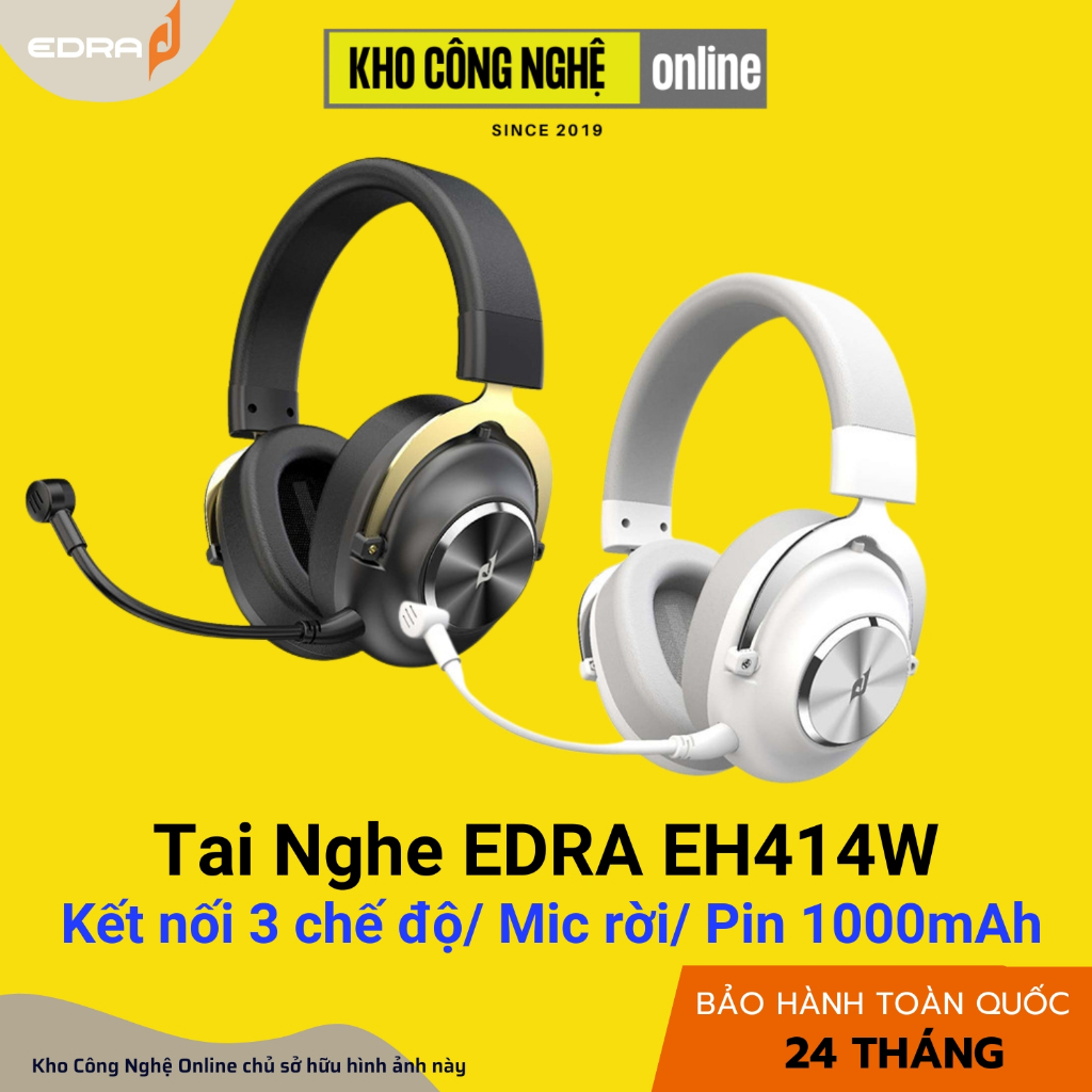 Tai Nghe Gaming Không Dây EDRA EH414W (Hàng Chính Hãng)