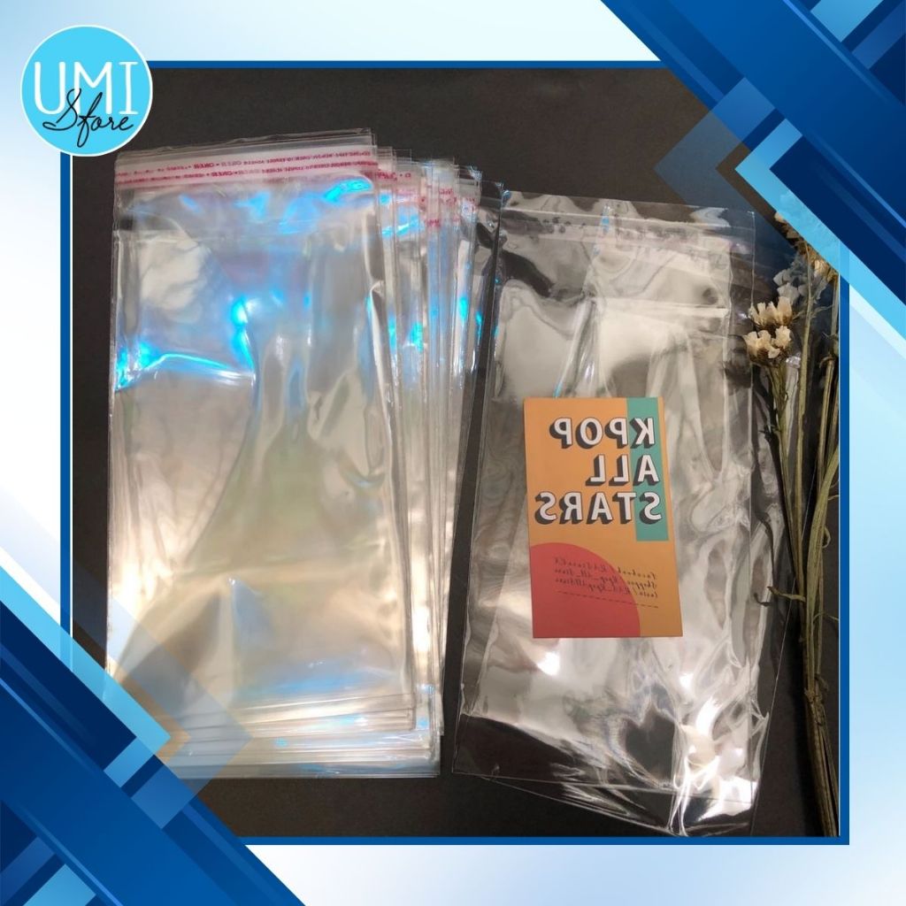 [HCS] 1 Lạng Túi Nilon Dán Miệng Có Keo Sẵn Đựng Hàng Chống Bụi Tiện Lợi Bọc Quà, Card, Đồ Handmade