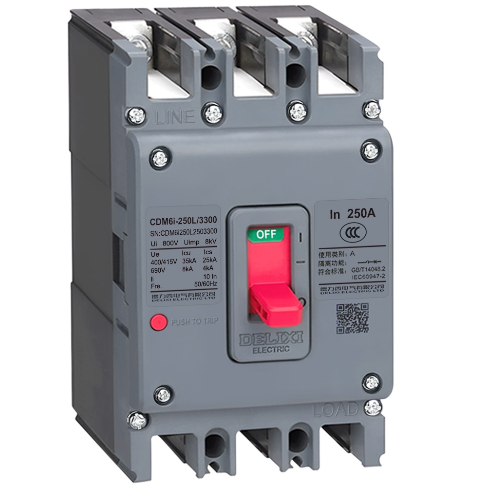 Cầu dao đóng ngắt, Aptomat,CB khối NXM 3P 160A, 250A 3 pha DELIXI