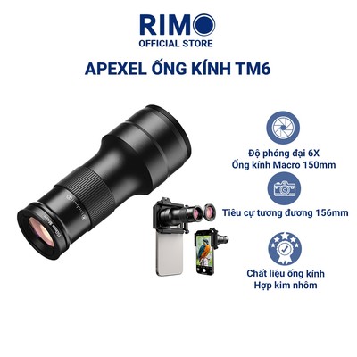 Ống kính camera điện thoại di động Apexel TM6 Telephoto Macro hoàn hảo đang di chuyển và tĩnh