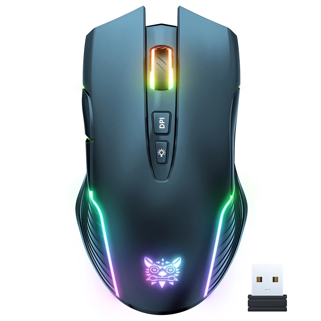 Chuột không dây gaming Onikuma cw935 bluetooth usb 2,4G 3 MODE pin sạc 6 nút bấm led RGB 5 mức DPI Kết nối máy tính/iPad | BigBuy360 - bigbuy360.vn