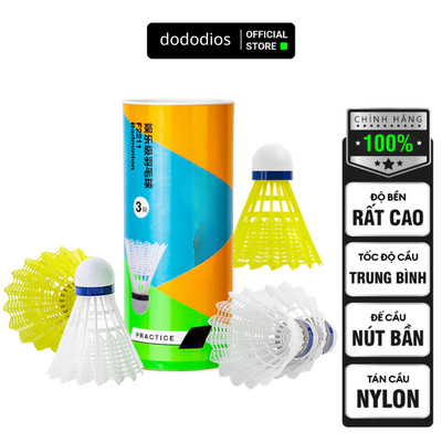 Hộp cầu nhựa 3 quả 6 quả chính hãng, set 3 quả cầu nhựa, bền, có hộp đựng - 2 màu vàng, trắng