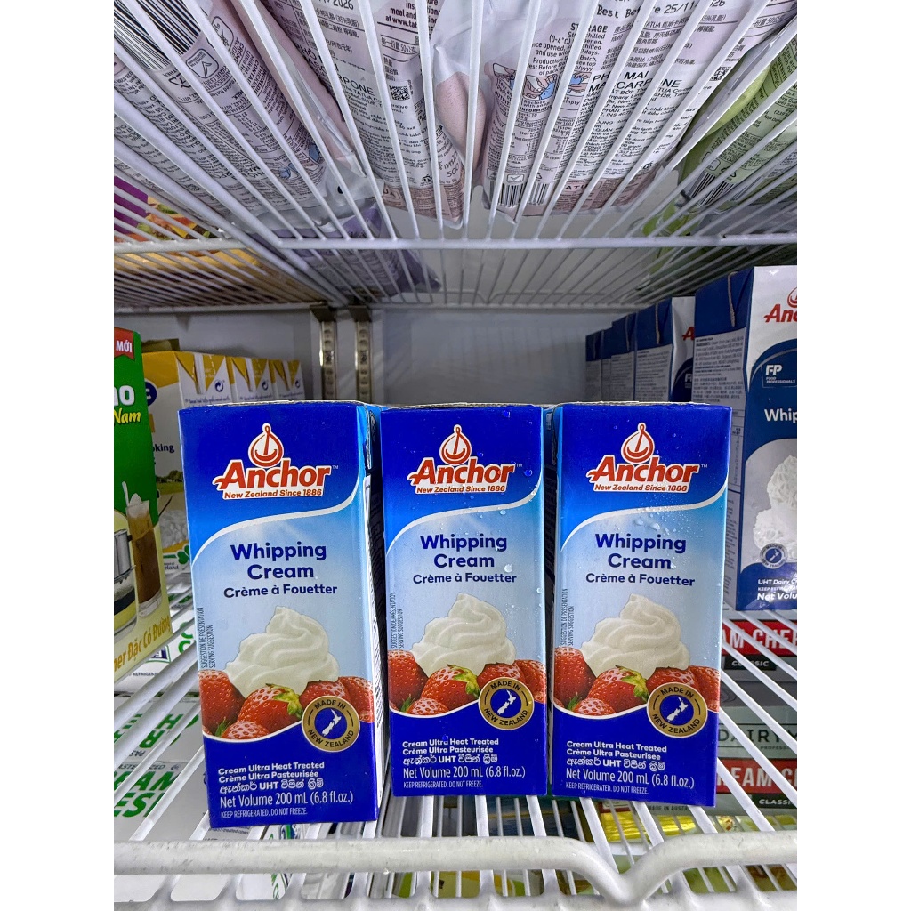 Kem sữa whipping cream Anchor hộp 200ml